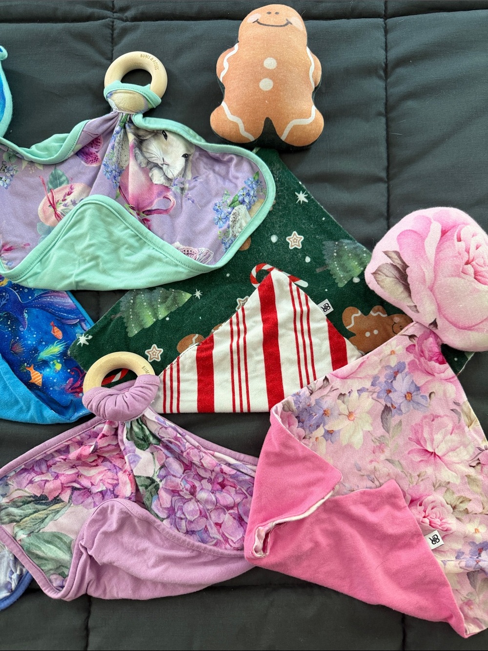 Bums & Roses Assorted Floral and Patterned Kids Comfort Loveys - Picture 3 of 3